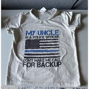 My Uncle is a Police officer don’t make me call for backup 2T Grey shirt